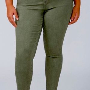 Lane Bryant olive skinny Jean